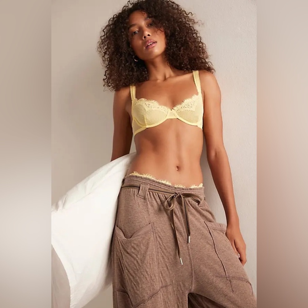 Free People Brown Wide-Leg Drawstring Joggers - Picture 4 of 4
